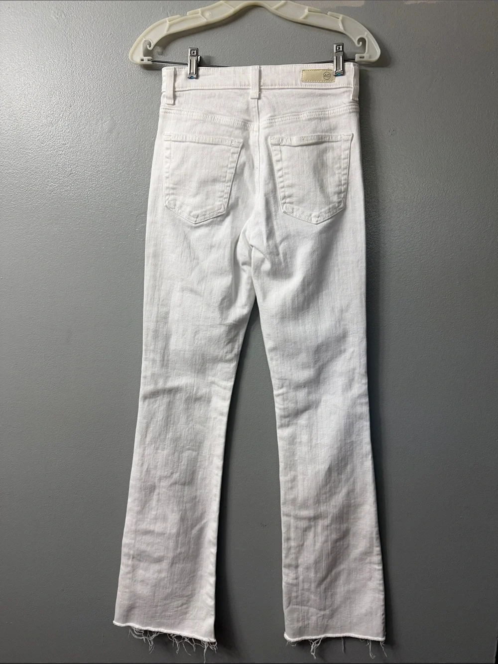 ag Alexxis white bootcut high rise vintage fit jeans 25
